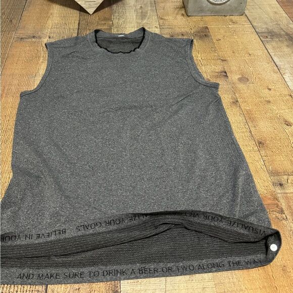 Lululemon gray sleeveless swiftly tech muscle tank shirt - Picture 8 of 11